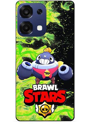 Силіконовий бампер чохол для oppo a6 pro з героєм бравл тік brawl