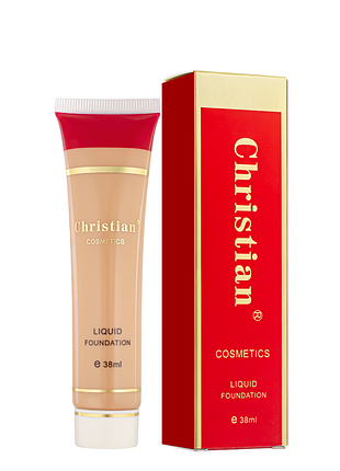 Тональная основа для лица christian liquid foundation spf10, no 06 золотисто бежевый