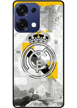 Чехол силиконовый бампер для oppo a6 pro с рисунком real madrid реал мадрид