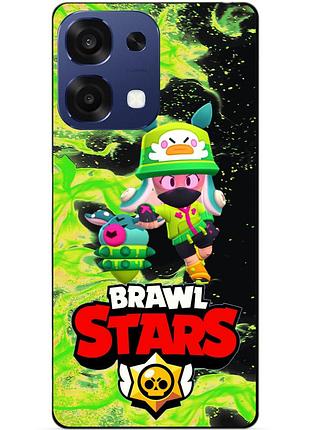 Силіконовий бампер чохол для oppo a6 pro з героєм бравл джекі brawl