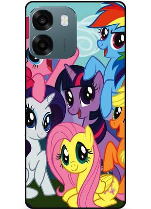 Чехол силиконовый бампер для oppo a6 с рисунком мой маленький пони my little pony