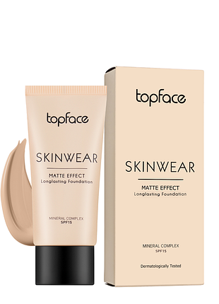 Тональний крем матуючий topface skinwear spf15 pt468 № 04