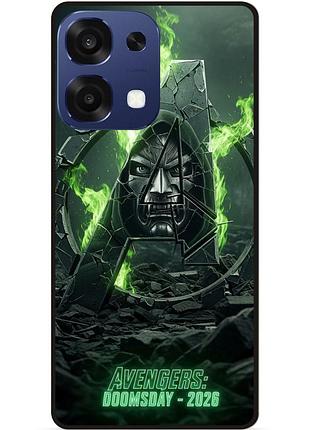 Силиконовый бампер чехол для oppo a6 pro с рисунком avengers doomsday мстители