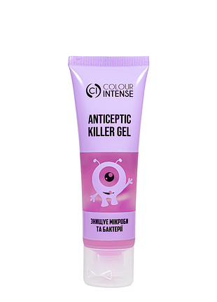 Антисептик для рук гелевий colour intense killer gel 50 мл, № 03 berry вишня daily skin care