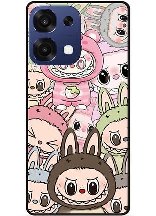 Силіконовий бампер чохол для oppo a6 pro з малюнком лабубу labubu
