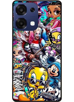 Чехол силиконовый бампер для oppo a6 pro твити disney