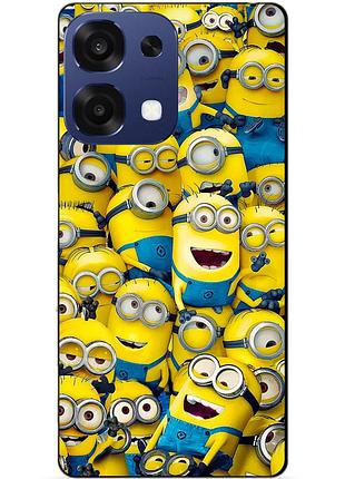 Силіконовий чохол бампер для oppo a6 pro з малюнком міньйони minion