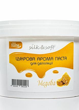 Сахарная паста для депиляции silk & soft 500г no 02 медовая
