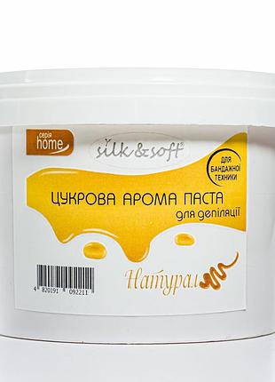 Сахарная паста для депиляции silk & soft 500 г no 03 натуральная