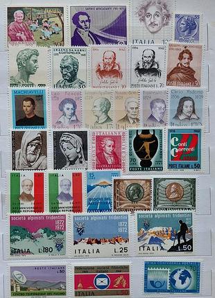 Италия марки, сцепки и серии 1960–1980-х годов, 6 клеящих листов