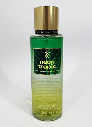 Хороший спрей для тела neon tropic 250мл original, спрей мист для тела с стойким ароматом ra-94