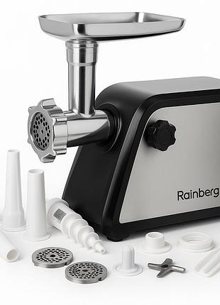 Мощная мясорубка с функцией реверса rainberg rb-672 3000w, мясорубка для быстрого измельчения продуктов dj-98