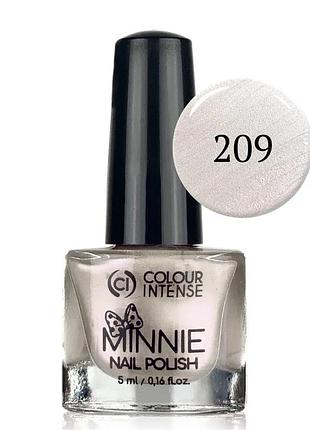Лак для ногтей colour intense minnie 5 мл np-16 no 209 п pearl natural french жемчужный френч daily skin care