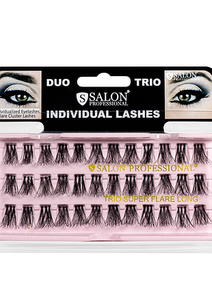 Пучки для наращивания ресниц тройные salon professional trio super flare long