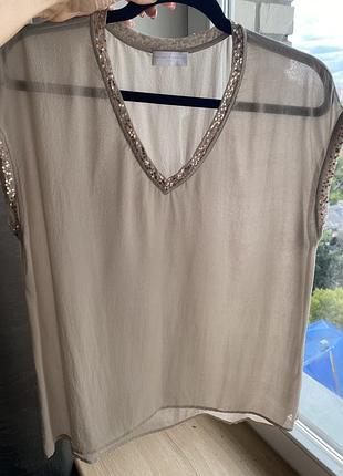 Блуза шовк the white companx london 12 (m)  ціна 250 грн