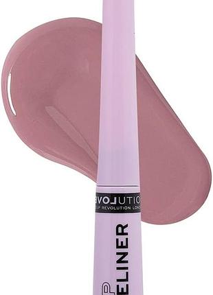 Кольорова рідка підводка relove dip eyeliner  revolution lilac