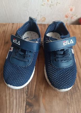 Летние кроссовки сеточка fila размер 26, детские мокасины