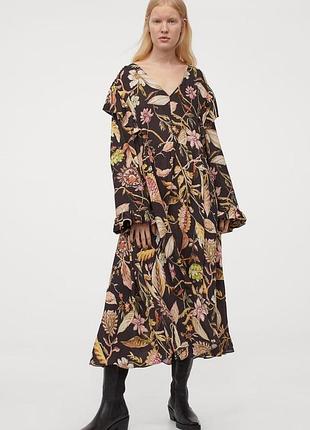 Новое платье миди вискоза h&amp;m