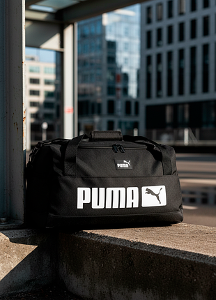 Сумка с большим лого puma черная