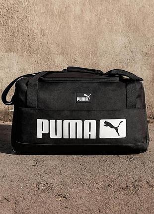 Сумка с большим лого puma черная 3