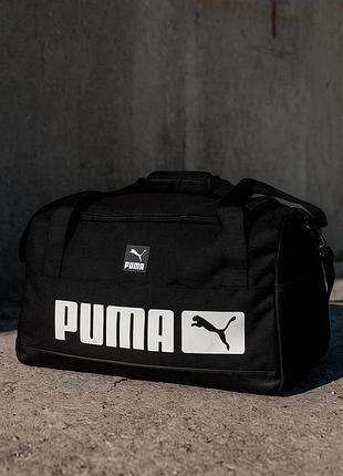 Сумка с большим лого puma черная 4