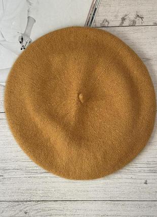 Французький жіночий берет гірчичний one size (652)