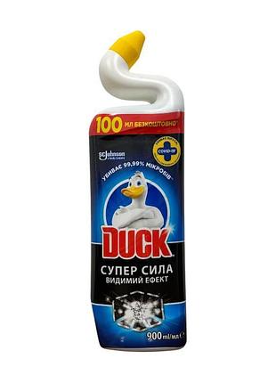 Средство для чистки унитаза туалетное утенок duck супер сила видимый эффект 900 мл.
