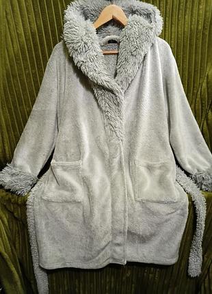 Меховый халатик с капюшоном.s/m/l? 3