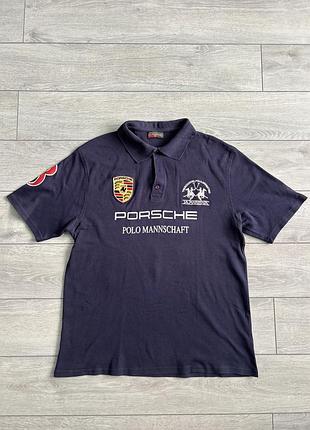 Чоловіча футболка поло ла мартіна порше la martina x porsche mannschaft vintage size 3xl xxxl 3хл хххл розмір майка теніска джерсі вінтаж оригінал