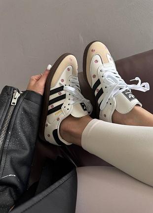 😍 женские кроссовки adidas samba | floral white premium