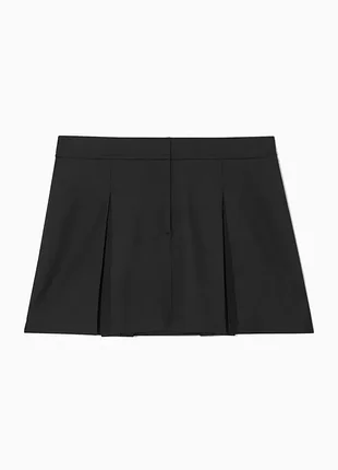 Юбка женская cos low-rise pleated wool mini skirt / 38,42