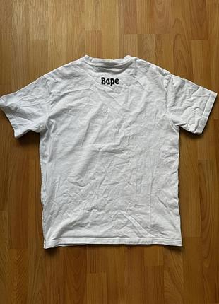 Bape футболка біла м 8
