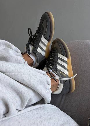 😍 жіночі кросівки adidas spezial | grey / white / gum (7)