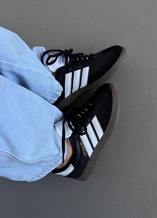 😍 жіночі кросівки adidas spezial | black / white leather (6)