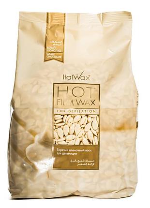 Воск для депиляции в гранулах пленочный italwax 1000 г белый шоколад