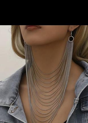 Серьги колье 2