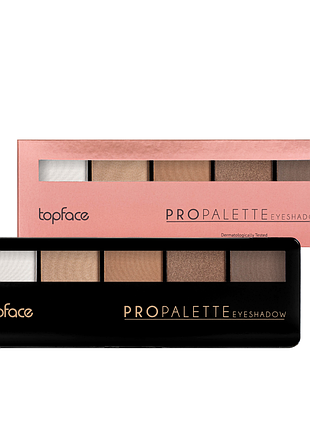 Палітра тіней для повік 5 кольорів тopface pro palette, № 08 daily skin care