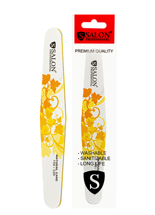Пилочка для нігтів полірувальна на м'якій основі salon professional natural care 150х220 пряма daily skin care