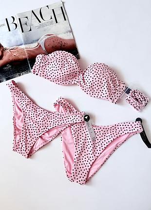 Рожевий купальник бандр victoria’s secret