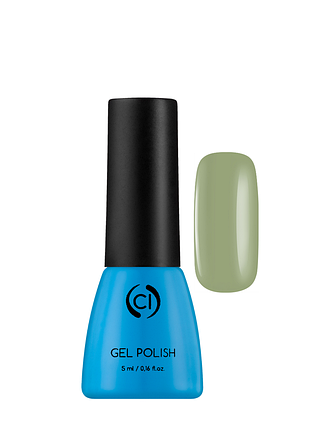 Гель-лак для нігтів colour intense gel polish 5 мл № 045 матовий ніжно-салатовий daily skin care