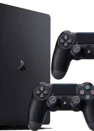 🎮 playstation 4 slim + 2 джойстика  продаю sony playstation 4 slim в хорошем состоянии.