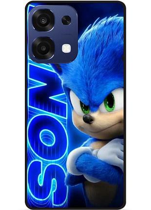 Силіконовий бампер чохол для oppo a6 pro з малюнком соник sonik