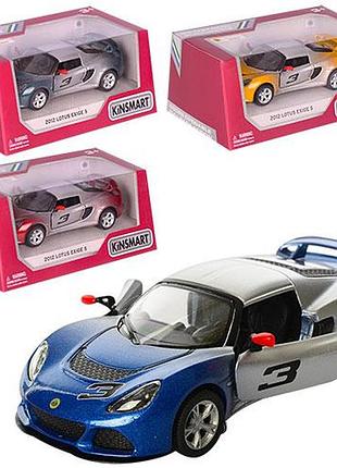 Машинка металева kinsmart 1:32 2012 lotus exige s інерційна, двері відчиняються kt5361wg