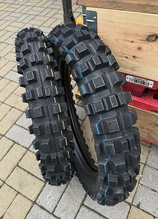 Комплект шин 110 90 r17 + 130 80 r17, шини ендуро р17, резина на мотоцикл р17 перед + зад