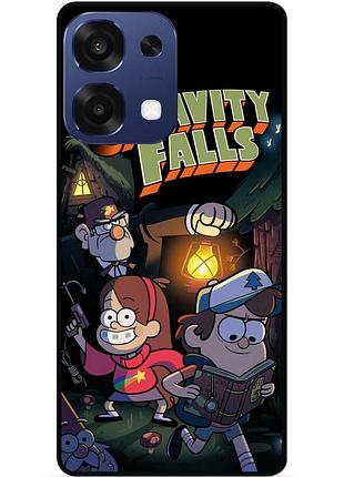 Силиконовый бампер чехол для oppo a6 pro с картинкой гравити фолз gravity falls