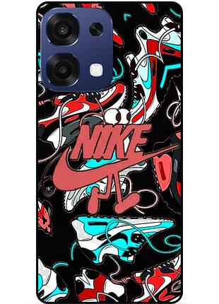 Чохол силіконовий бампер для oppo a6 pro з малюнком найк nike