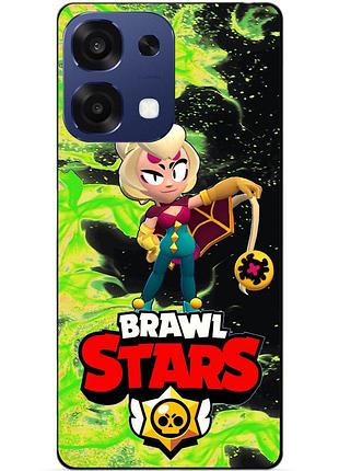 Силіконовий бампер чохол для oppo a6 pro з героєм бравл чарлі brawl