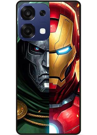 Чехол силиконовый бампер для oppo a6 pro с картинкой avengers doomsday мстители