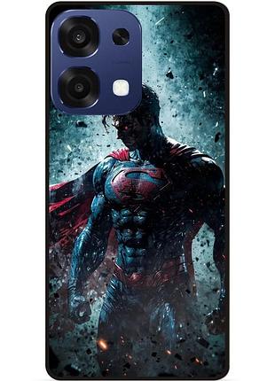 Чехол силиконовый бампер для oppo a6 pro с рисунком супермен superman