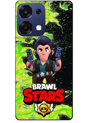 Чехол силиконовый бампер для oppo a6 pro с героем бравл кольт brawl
